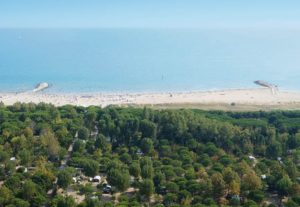 Het privé-strand van Union Lido